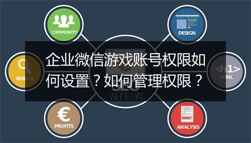 企业微信游戏账号权限如何设置?如何管理权限?