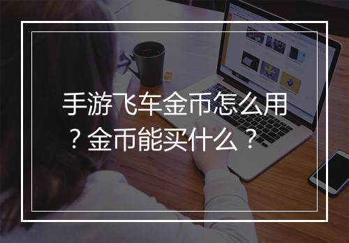 手游飞车金币怎么用?金币能买什么?