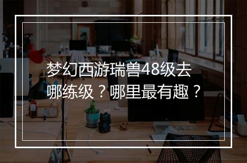 梦幻西游瑞兽48级去哪练级？哪里最有趣？
