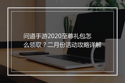 问道手游2020至尊礼包怎么领取？二月份活动攻略详解