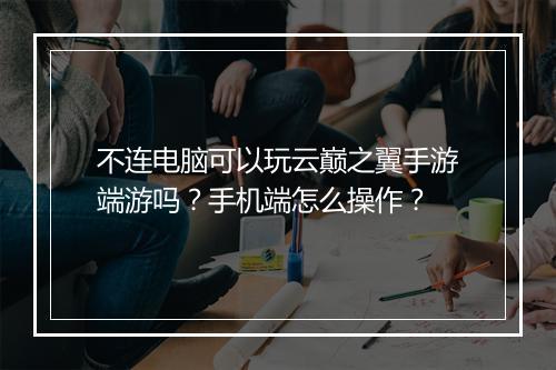 不连电脑可以玩云巅之翼手游端游吗？手机端怎么操作？