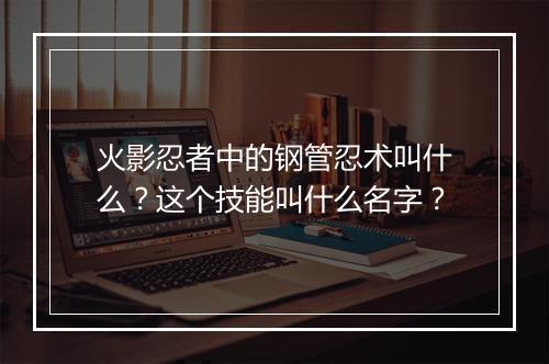 火影忍者中的钢管忍术叫什么？这个技能叫什么名字？