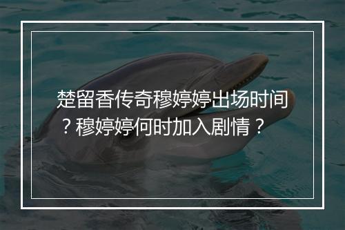 楚留香传奇穆婷婷出场时间？穆婷婷何时加入剧情？