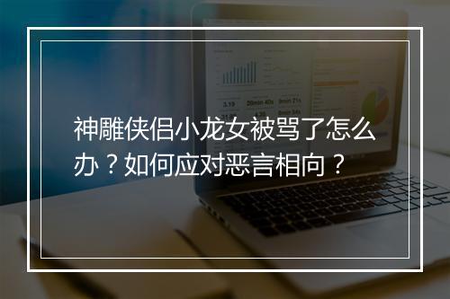 神雕侠侣小龙女被骂了怎么办？如何应对恶言相向？
