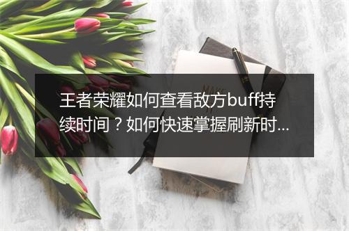 王者荣耀如何查看敌方buff持续时间？如何快速掌握刷新时间？