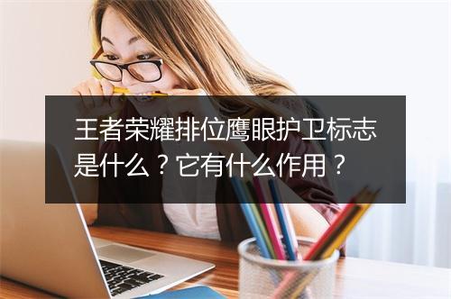 王者荣耀排位鹰眼护卫标志是什么?它有什么作用?