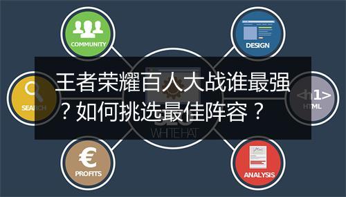 王者荣耀百人大战谁最强？如何挑选最佳阵容？