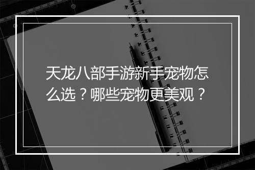 天龙八部手游新手宠物怎么选？哪些宠物更美观？