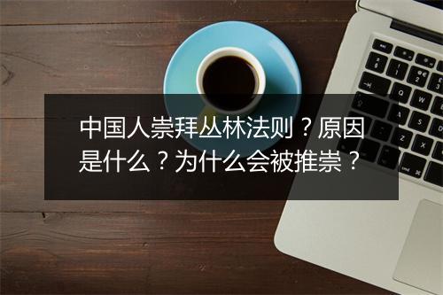 中国人崇拜丛林法则?原因是什么?为什么会被推崇?