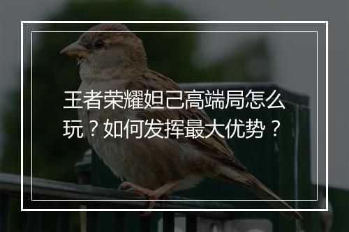 王者荣耀妲己高端局怎么玩？如何发挥最大优势？