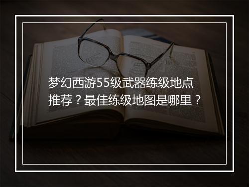 梦幻西游55级武器练级地点推荐？最佳练级地图是哪里？