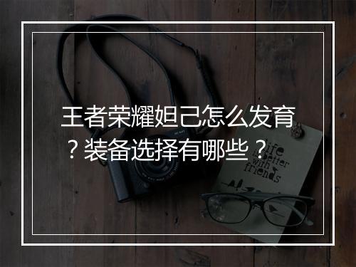 王者荣耀妲己怎么发育？装备选择有哪些？