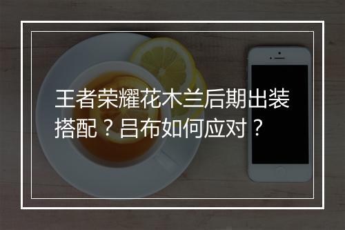王者荣耀花木兰后期出装搭配？吕布如何应对？