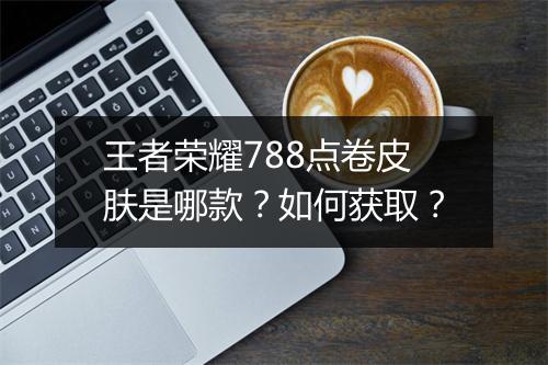 王者荣耀788点卷皮肤是哪款？如何获取？