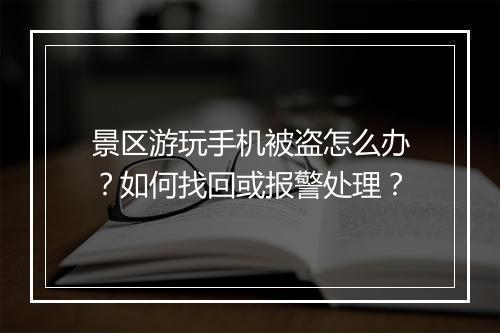 景区游玩手机被盗怎么办？如何找回或报警处理？