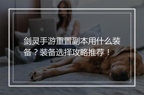 剑灵手游重置副本用什么装备？装备选择攻略推荐！