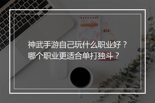 神武手游自己玩什么职业好？哪个职业更适合单打独斗？