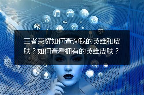 王者荣耀如何查询我的英雄和皮肤？如何查看拥有的英雄皮肤？