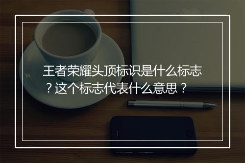 王者荣耀头顶标识是什么标志?这个标志代表什么意思?