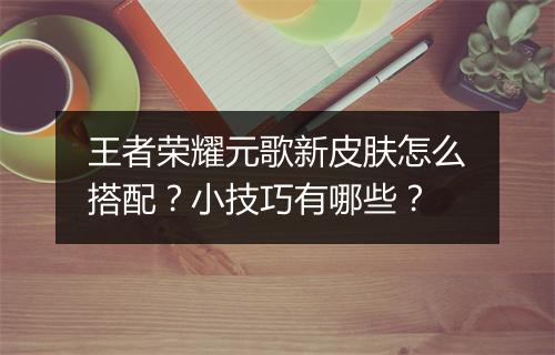 王者荣耀元歌新皮肤怎么搭配?小技巧有哪些?