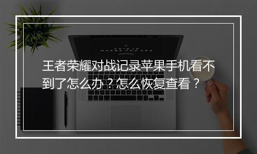 王者荣耀对战记录苹果手机看不到了怎么办？怎么恢复查看？