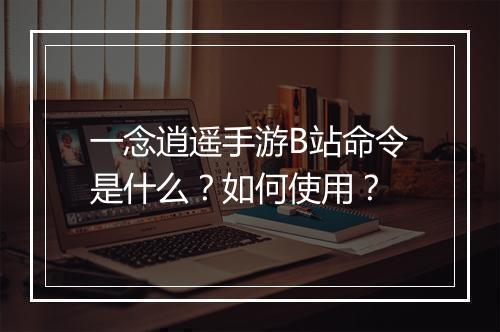 一念逍遥手游B站命令是什么？如何使用？