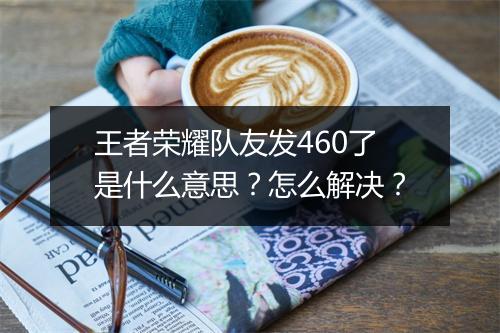 王者荣耀队友发460了是什么意思？怎么解决？