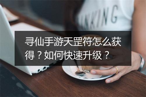 寻仙手游天罡符怎么获得？如何快速升级？
