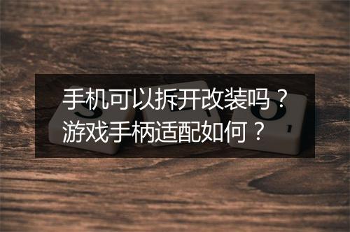 手机可以拆开改装吗？游戏手柄适配如何？