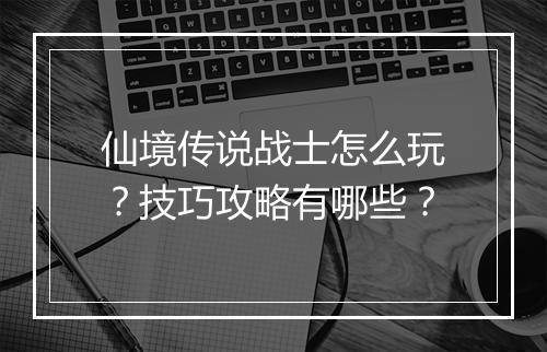 仙境传说战士怎么玩？技巧攻略有哪些？