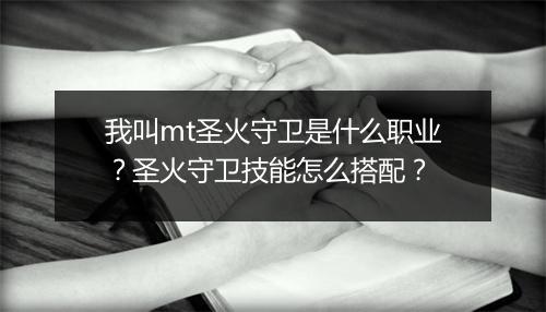 我叫mt圣火守卫是什么职业？圣火守卫技能怎么搭配？