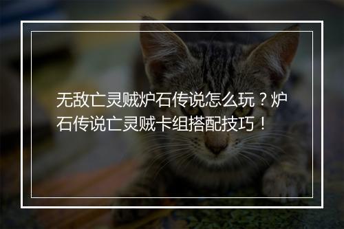 无敌亡灵贼炉石传说怎么玩？炉石传说亡灵贼卡组搭配技巧！