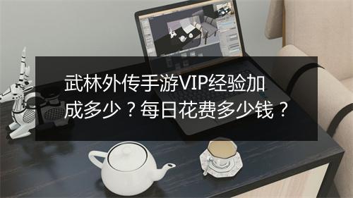 武林外传手游VIP经验加成多少?每日花费多少钱?