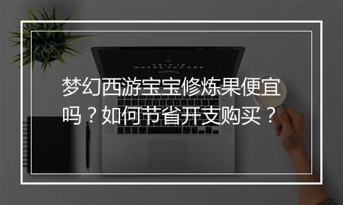 梦幻西游宝宝修炼果便宜吗？如何节省开支购买？