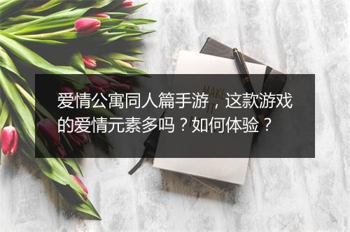 爱情公寓同人篇手游，这款游戏的爱情元素多吗？如何体验？