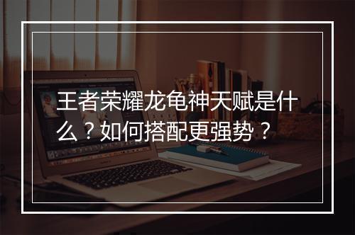 王者荣耀龙龟神天赋是什么？如何搭配更强势？