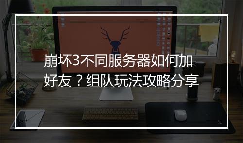 崩坏3不同服务器如何加好友？组队玩法攻略分享