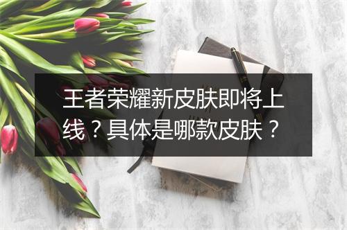 王者荣耀新皮肤即将上线？具体是哪款皮肤？